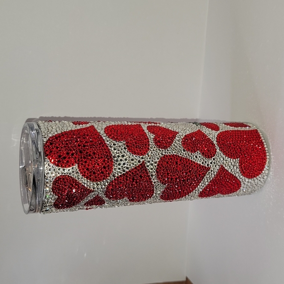 Handmade rhinestones Valentine's cup (20oz) - Picture 4 of 5